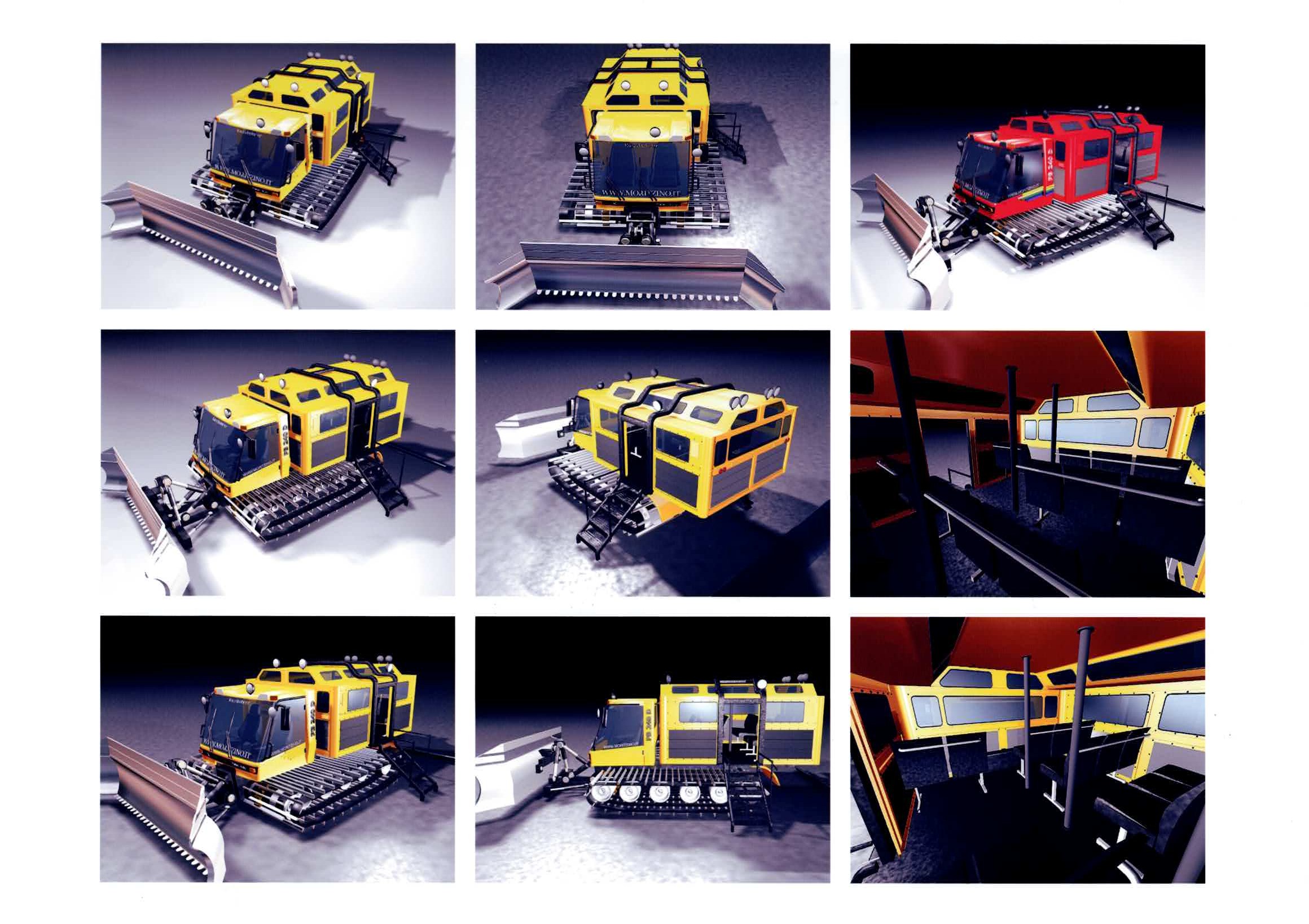 Render CAD di studio della cabina 4Cats